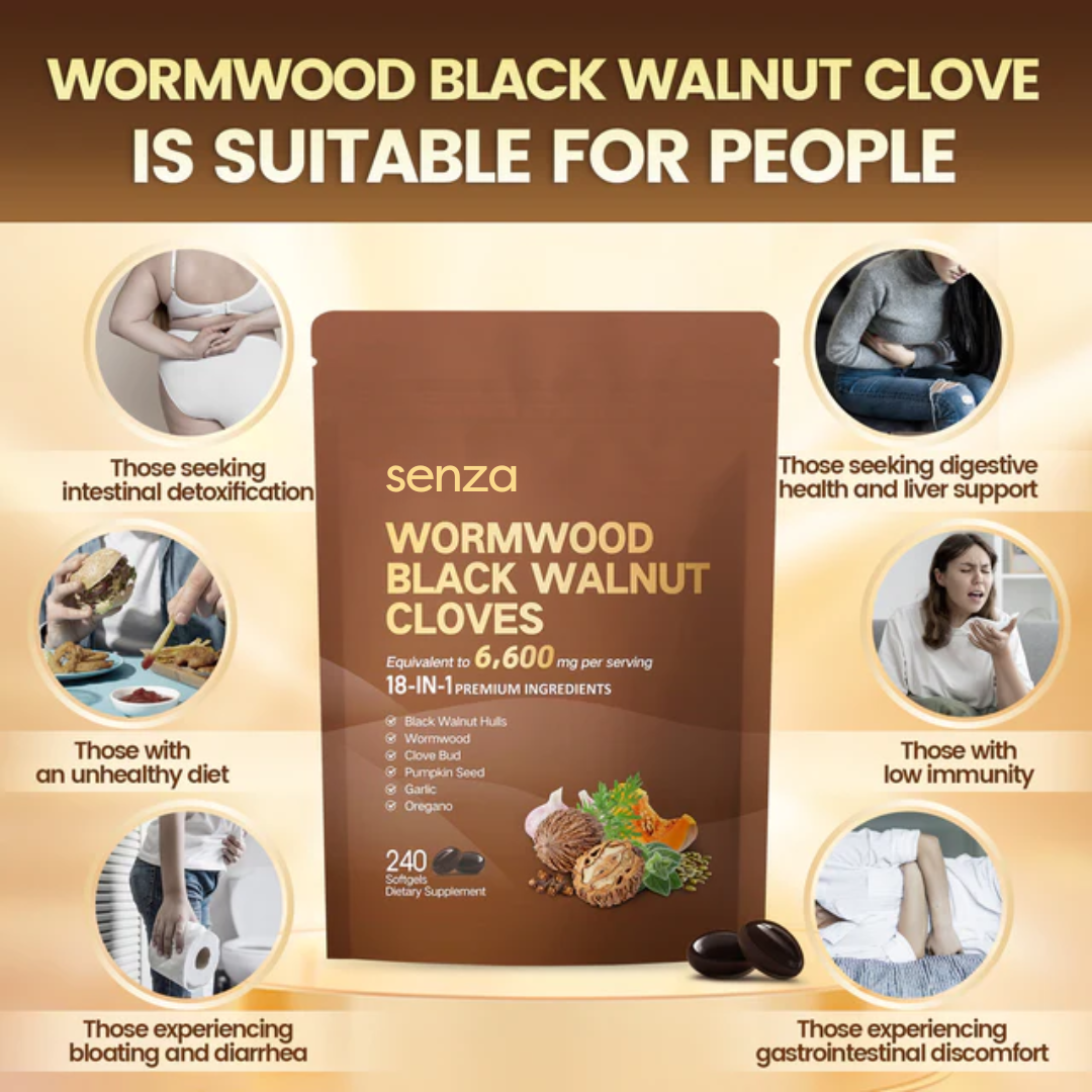 Senza Wormwood Black Walnut Cloves Softgels