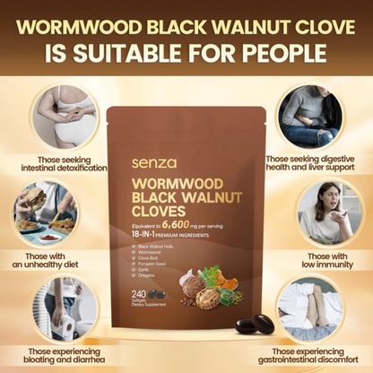Senza Wormwood Black Walnut Cloves Softgels